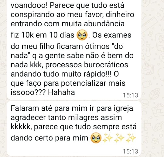 Depoimento de aluna: Fiz 10k em 10 dias. Parece que tudo está conspirando ao meu favor.